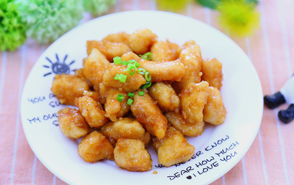 蜜汁柠檬鸡肉丁 宝宝辅食食谱