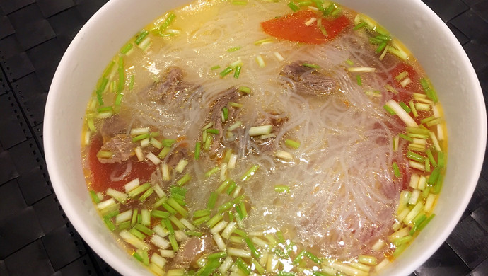 番茄牛肉粉丝汤