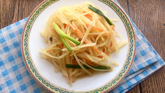 涼拌土豆絲怎麼做_涼拌土豆絲的做法_cooky的美食廚房_豆果美食