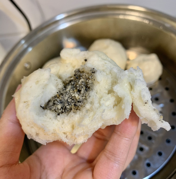花生芝麻白糖包的做法