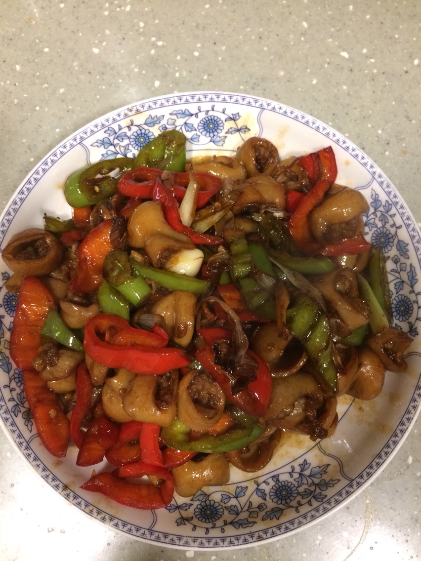 Stir fried fat intestines