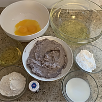 蓝色芋泥波点蛋糕卷 —— 内含超健康的芋泥做法的做法图解3