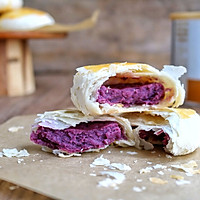 #我为奥运出食力#掉渣渣的紫薯酥饼的做法图解22