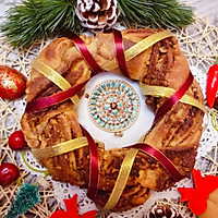 花环肉桂面包#令人羡慕的圣诞大餐#的做法图解16
