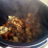 私家菜—冬笋豆扣炖肉的做法图解11