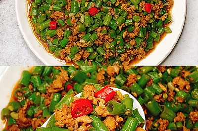 香辣过瘾，无敌下饭神器～豆角炒肉沫
