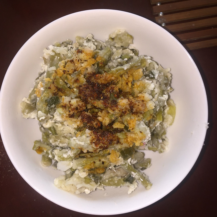 豆角麦饭的做法