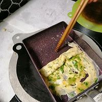 芹菜叶炒蛋一一厚烧玉子风的做法图解7