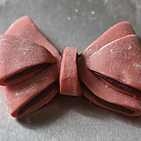 网红粉红蝴蝶结豆沙面包（老夫的少女心啊）的做法图解10