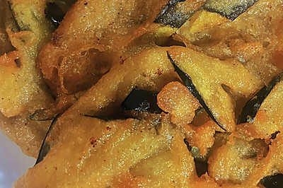 外脆里嫩 茄丝饼