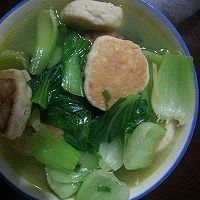 青菜烩鱼饼的做法图解4