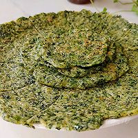 荠菜豆腐软蛋饼的做法图解7