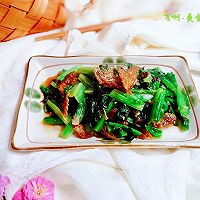 豆豉鲮鱼炒油麦菜#做道好菜，自我宠爱！#的做法图解7