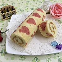 爱心肉松蛋糕卷#长帝烘培节#的做法图解14