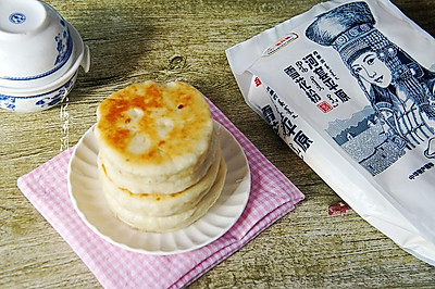 豆沙馅发面饼