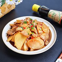 #名厨汁味，圆中秋美味#凉薯炒肉的做法图解8