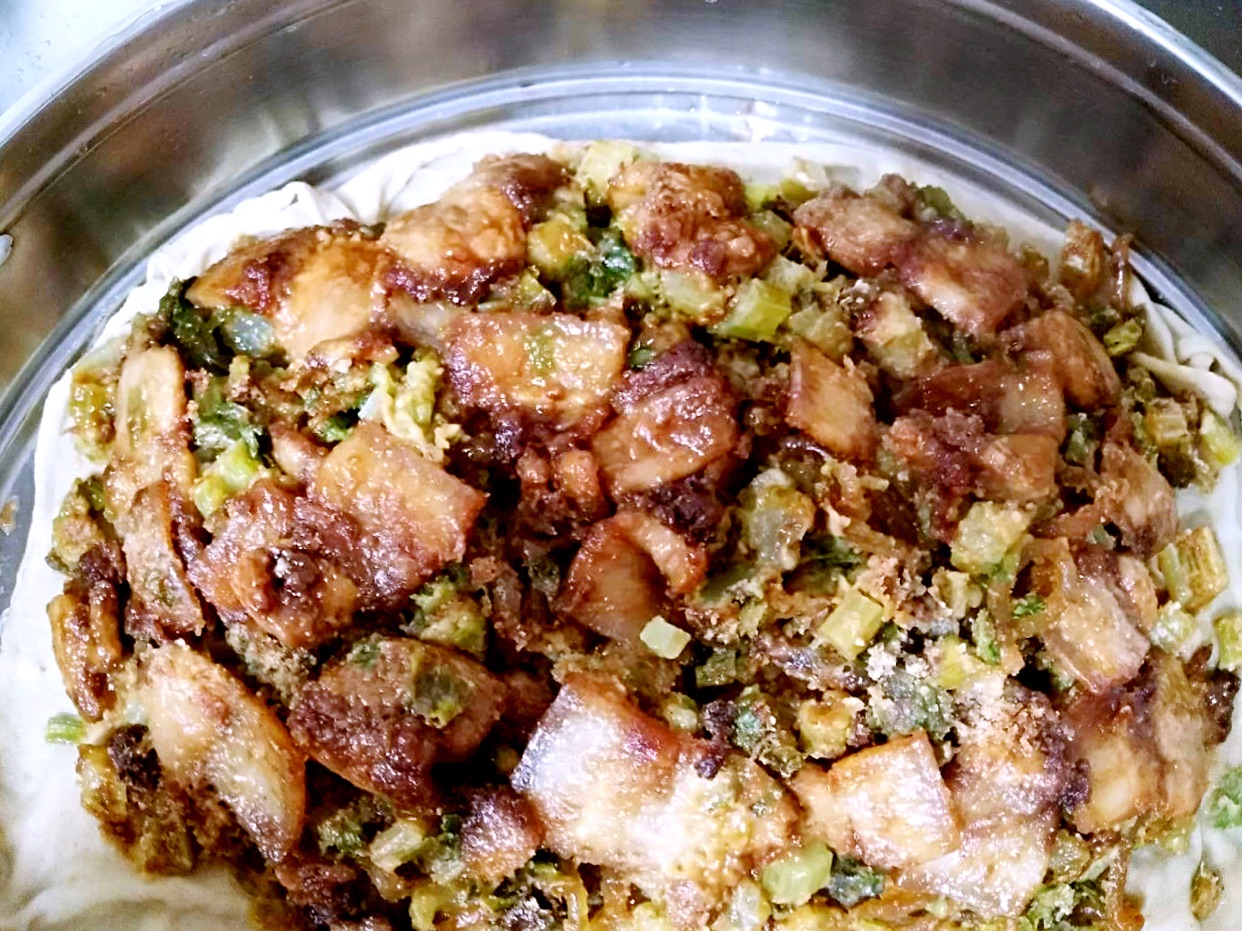 Shanxi Yuncheng famous dish - steamed vegetable (pork mixed vegetable)