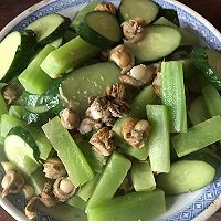 腐乳双绿炒贻贝的做法图解8