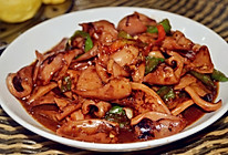 青椒炒鱿鱼#给老爸做道菜#的做法