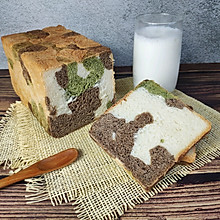 迷彩吐司面包