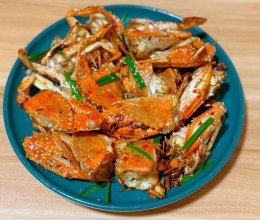 葱姜炒蟹的做法