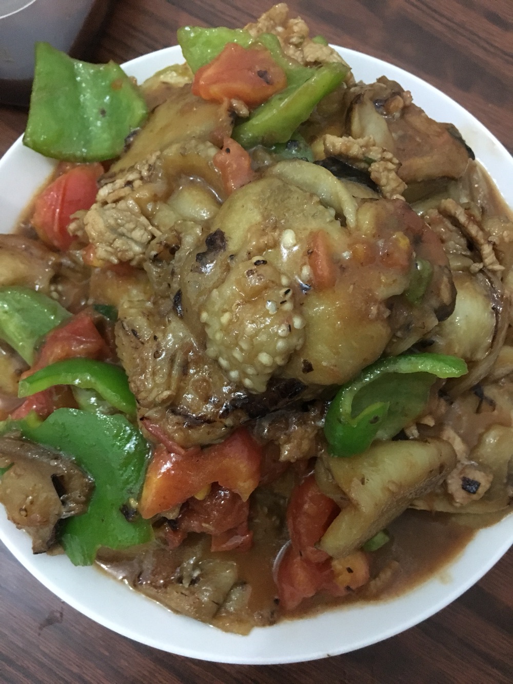 Braised eggplant