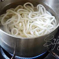 焙煎芝麻沙拉汁拌乌冬面#丘比沙拉汁#的做法图解2