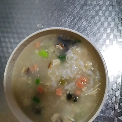 皮蛋鸡肉粥