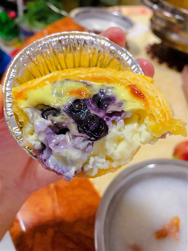 爆浆蓝莓蛋挞的做法