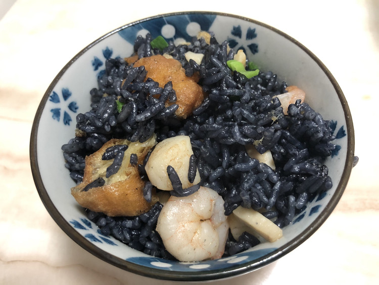 海鲜乌饭的做法