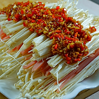 火腿蒸金针菇的做法图解4