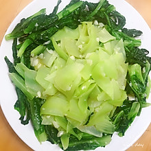 减肥减油，5分钟快手蒜蓉炒莴笋～