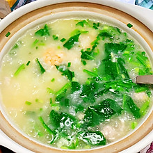鲜虾菠菜粥