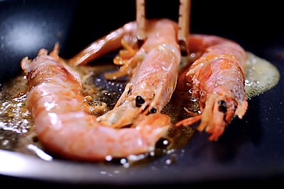 盐煎阿根廷红虾