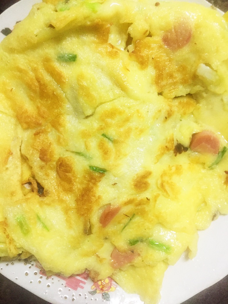 火腿肠鸡蛋饼的做法图解8