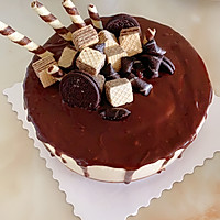 巧克力淋面酸奶慕斯蛋糕的做法图解4