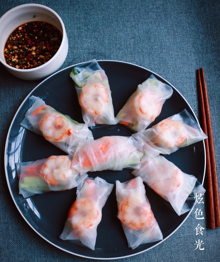 无油更健康－越南米纸卷的做法