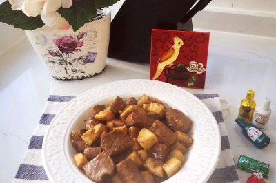 鲍菇黑椒牛肉粒