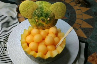【创意果盘】熊里熊气的瓜！爱上吃水果！