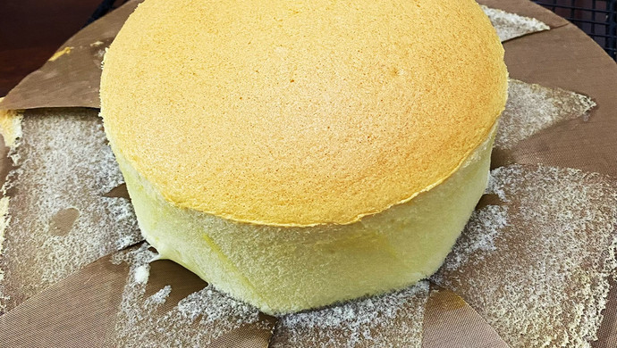 原味古早蛋糕—烫面蒸蛋糕（6寸圆模具）