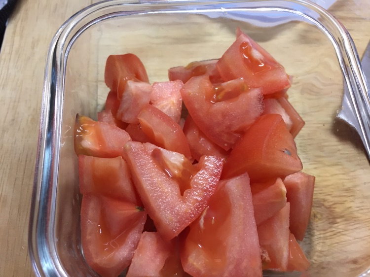 每日便当－香芹豆干＋西红柿鸡蛋的做法图解3