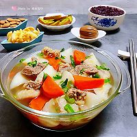 #刘畊宏女孩减脂饮食#牛肉炖双色萝卜的做法图解15