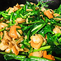 扇贝炒韭菜的做法图解7
