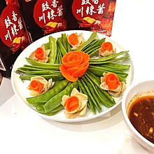 干百合荷兰豆摆盘