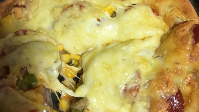 黑胡椒牛柳比萨