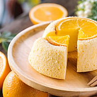 香橙蒸蛋糕的做法图解15
