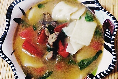 牛肉蔬菜面片儿汤