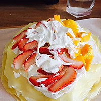 草莓芒果千层蛋糕的做法图解9