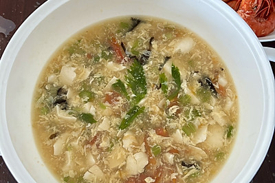 清爽蔬菜豆腐汤