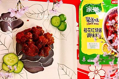 原创【家乐桂花红烧酱】花香四溢桂花糖醋小排骨甜腻软嫩口有余香